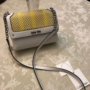 Calvin Klein SOPHIA crossbody leather purse